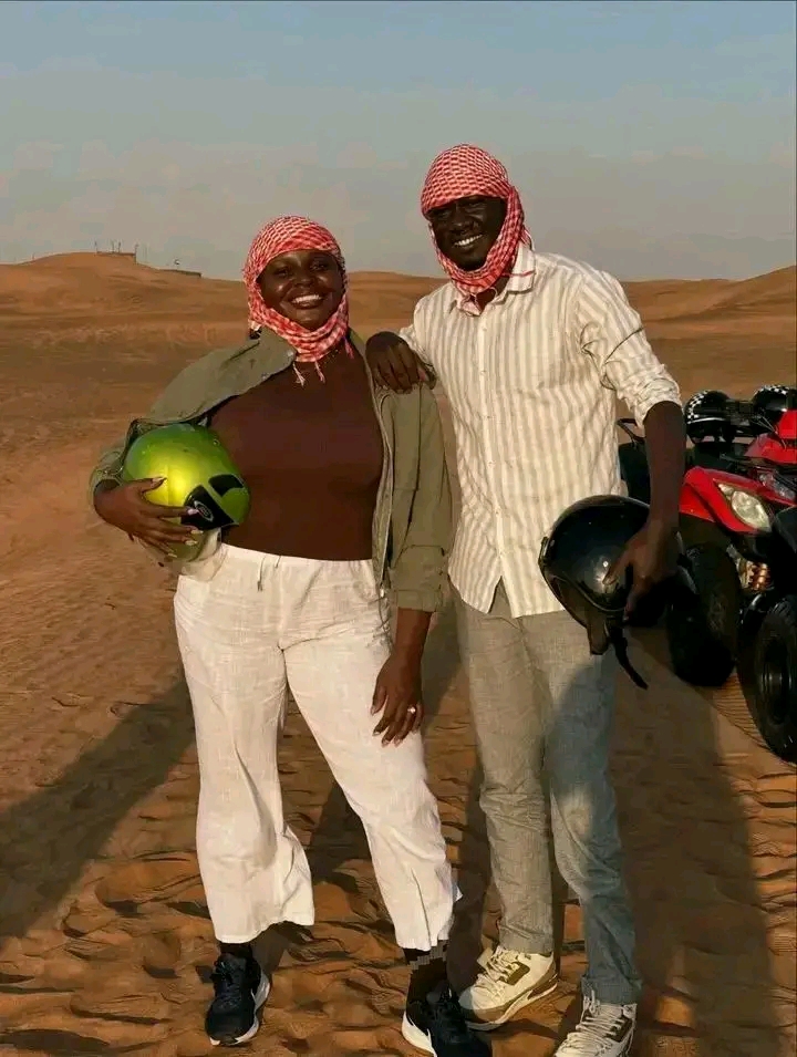 Dr Hillary Okello Honeymoon in Dubai with wife.